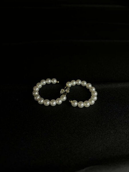 Boucles d'oreilles perles élégantes