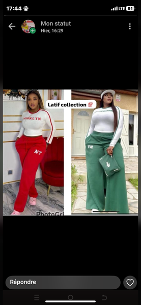 Pantalon large femme élégant