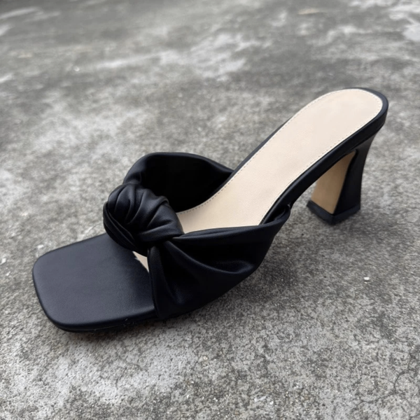 Mules à talons colorée