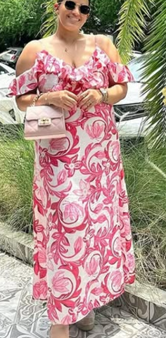 H&M floral detailed dress