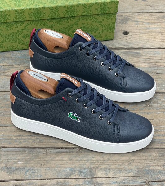 LACOSTE NAVY AND WHITE