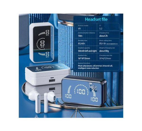 Écouteurs Bluetooth à écran miroir