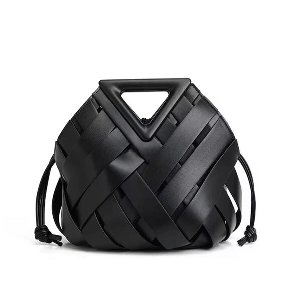 Sac à main en cuir tressé