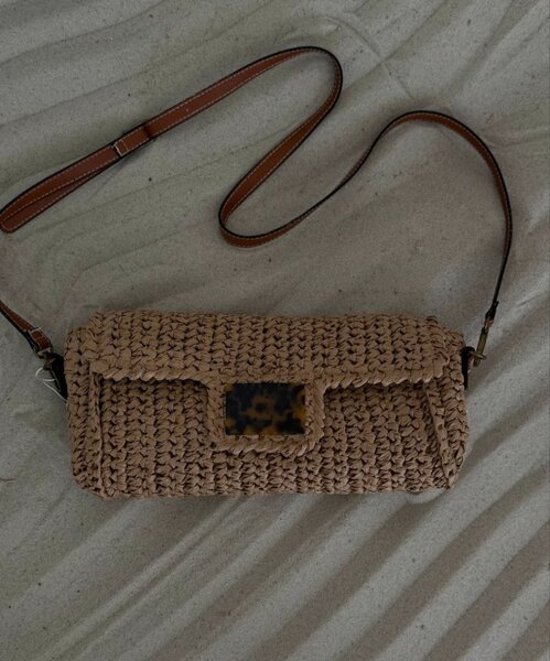 Натуральная плетёная сумочка.