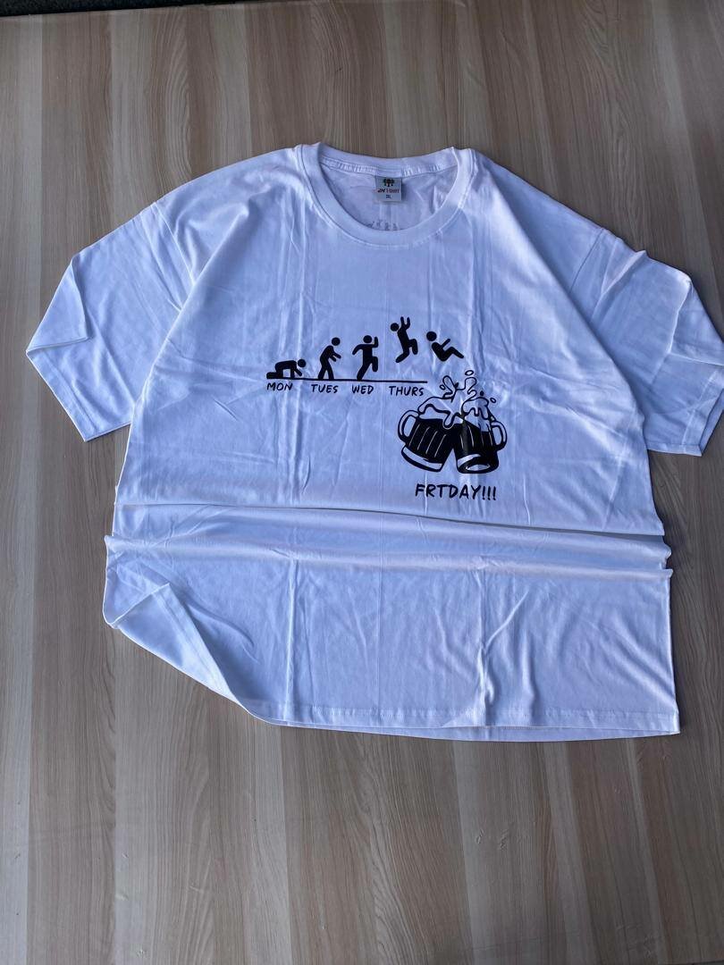 Plus size round neck shirts for men