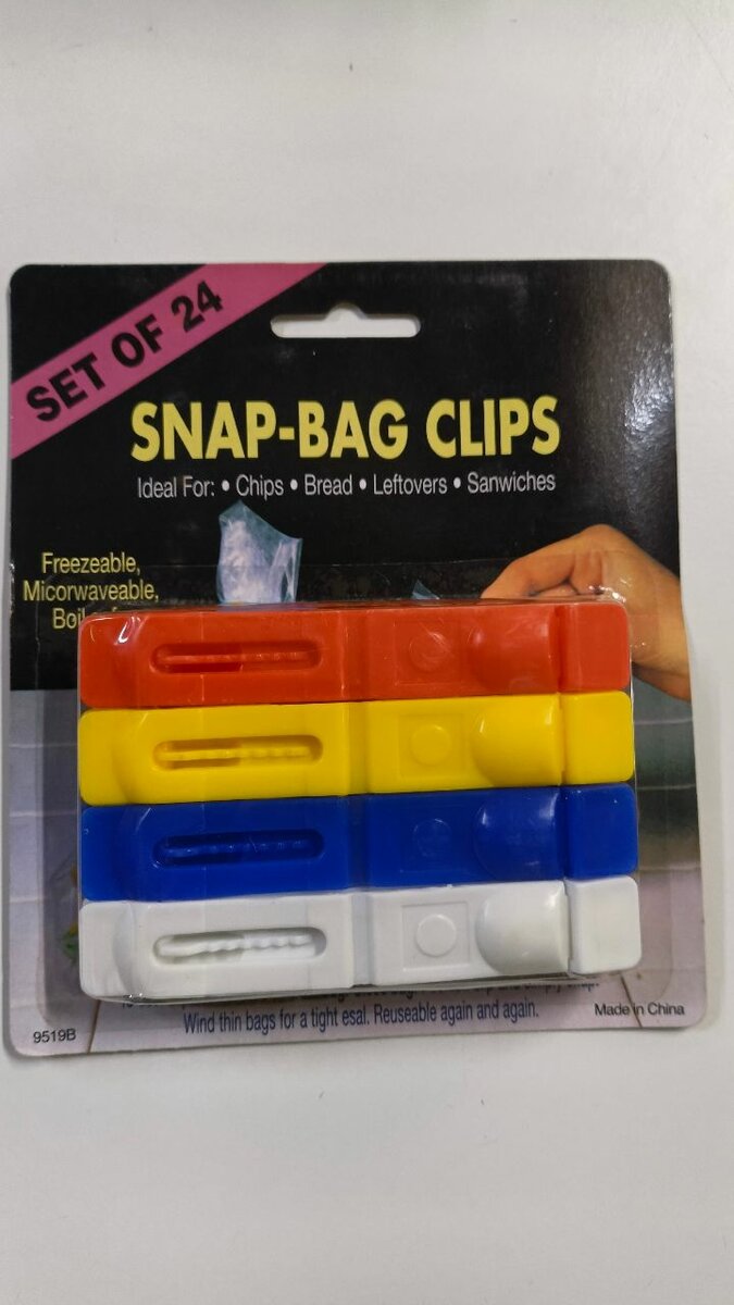 Clips à sacs colorés (24)