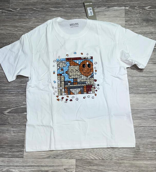 T-shirt blanche motif graphique
