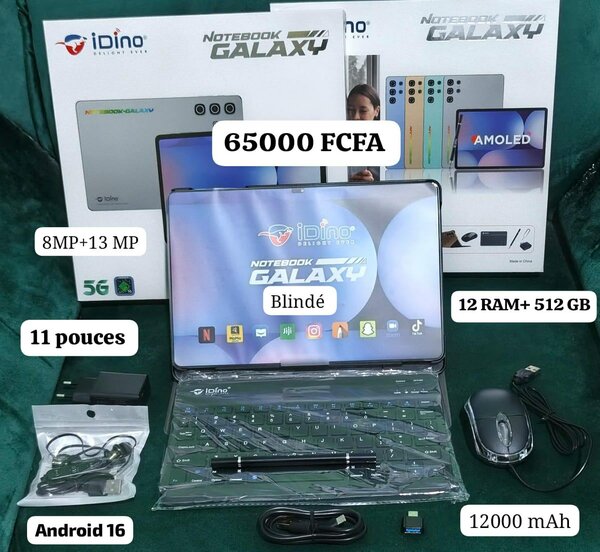 Tablette Android 11 pouces 12GB RAM