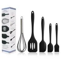 5 PC Silicone Cooking Utensils, Easy to Clean Silicone Cooking Kitchen Utensils Set, Non-stick Heat Resistant Silicone Cookware - Durable Baking Kitchen Tools Set