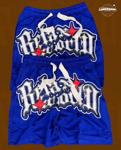 Shorts de sport bleus unisexes