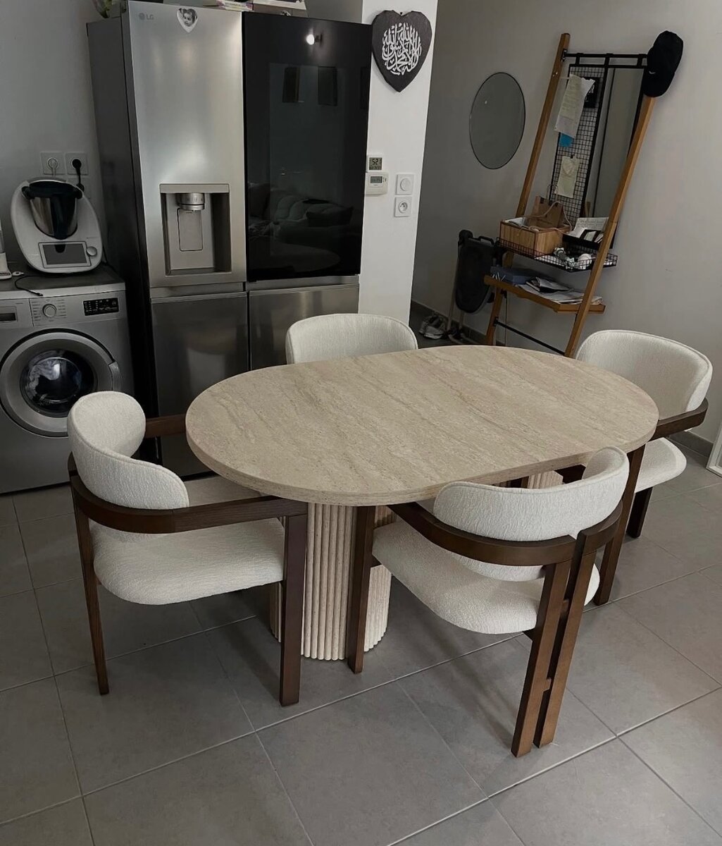 Table à manger moderne 6 place