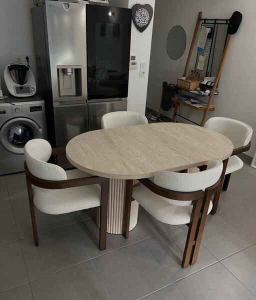 Table à manger moderne 6 place