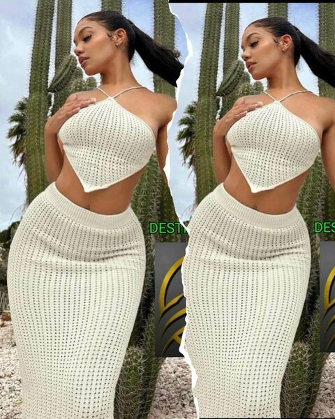 Ensemble Crochet Élégant Femme