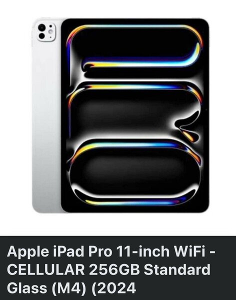 2024 11" iPad Pro M4 Wi-Fi + Cellular 256GB