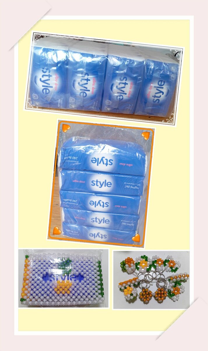 Lot de 20 Mouchoirs Style 3 plis