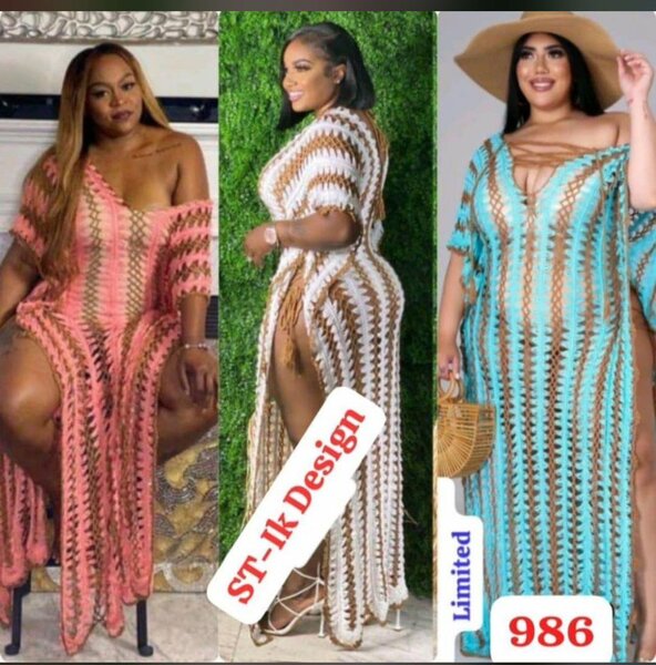 Robe de Plage Crochet Bohème