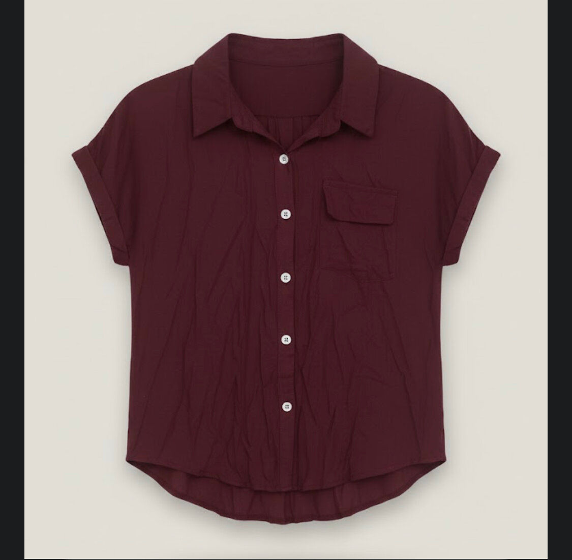 Chemise Décontractée Bordeaux