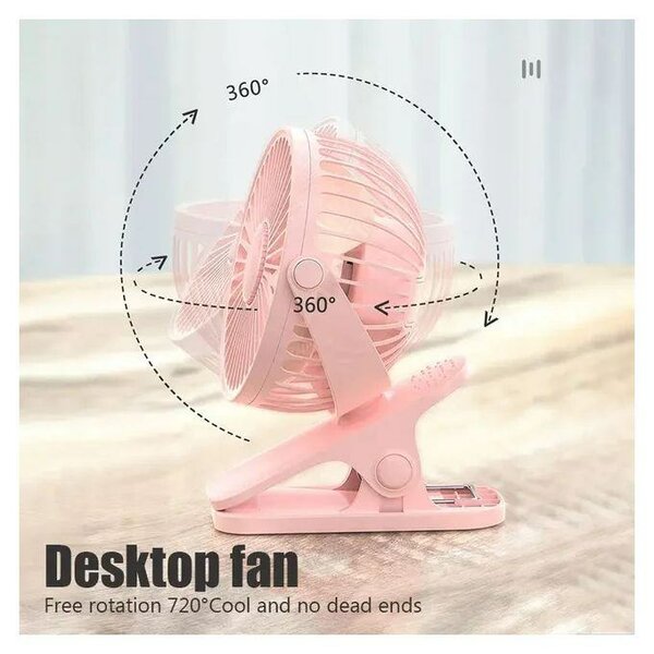 Ventilateur USB à clipser ultra silencieux, mini ventilateur