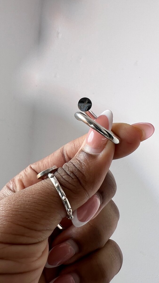 Bague en argent élégant