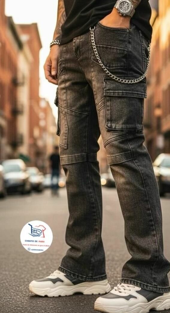 Jean cargo homme style urbain