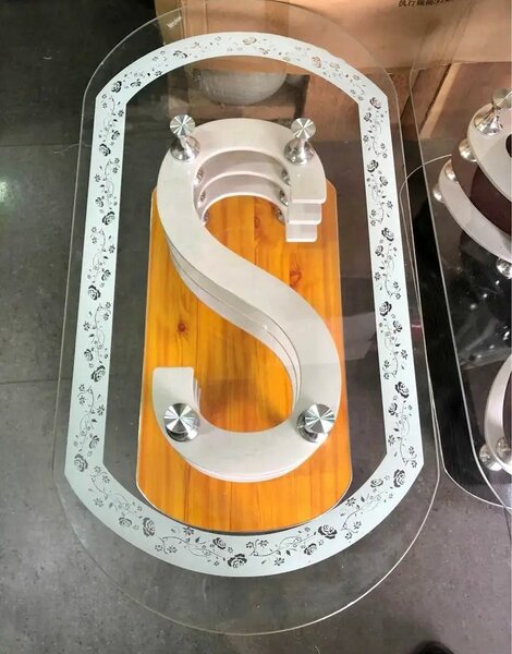 Table basse en verre unique