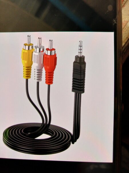 Câble audio vidéo RCA 3.5mm