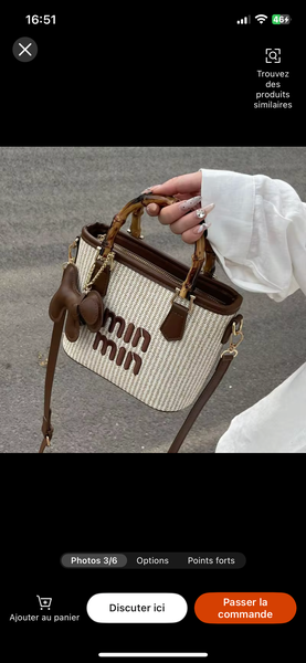 Sac à main en paille élégant