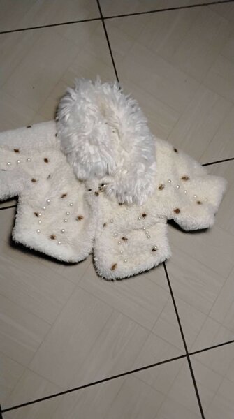 Veste enfant en fausse fourrure