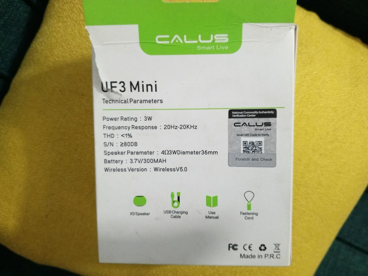 Enceinte Bluetooth Calus UF3 Mini