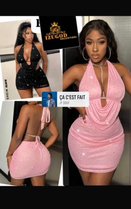 Robe Halter Pailletée Glamour