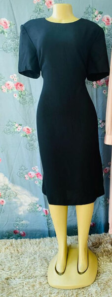 robe à manches courtes-noir