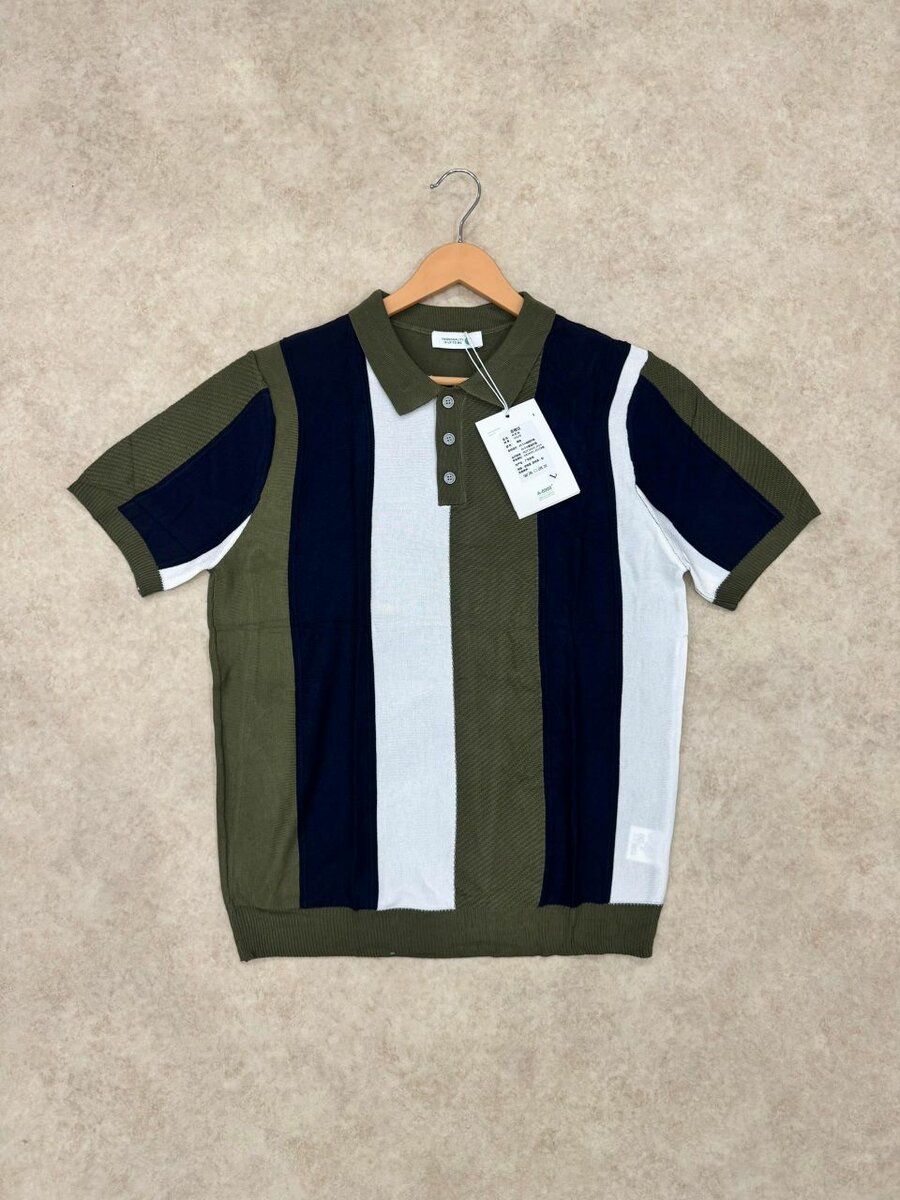 Polo rétro à rayures