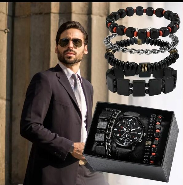 Montre+ Bracelets Homme+coffre
