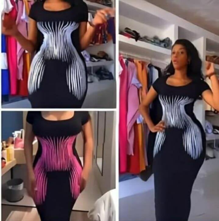 Robe Femme Illusion Optique