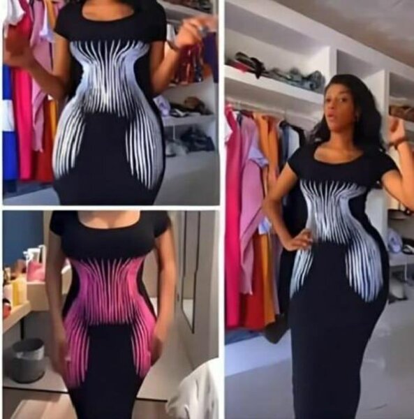 Robe Femme Illusion Optique