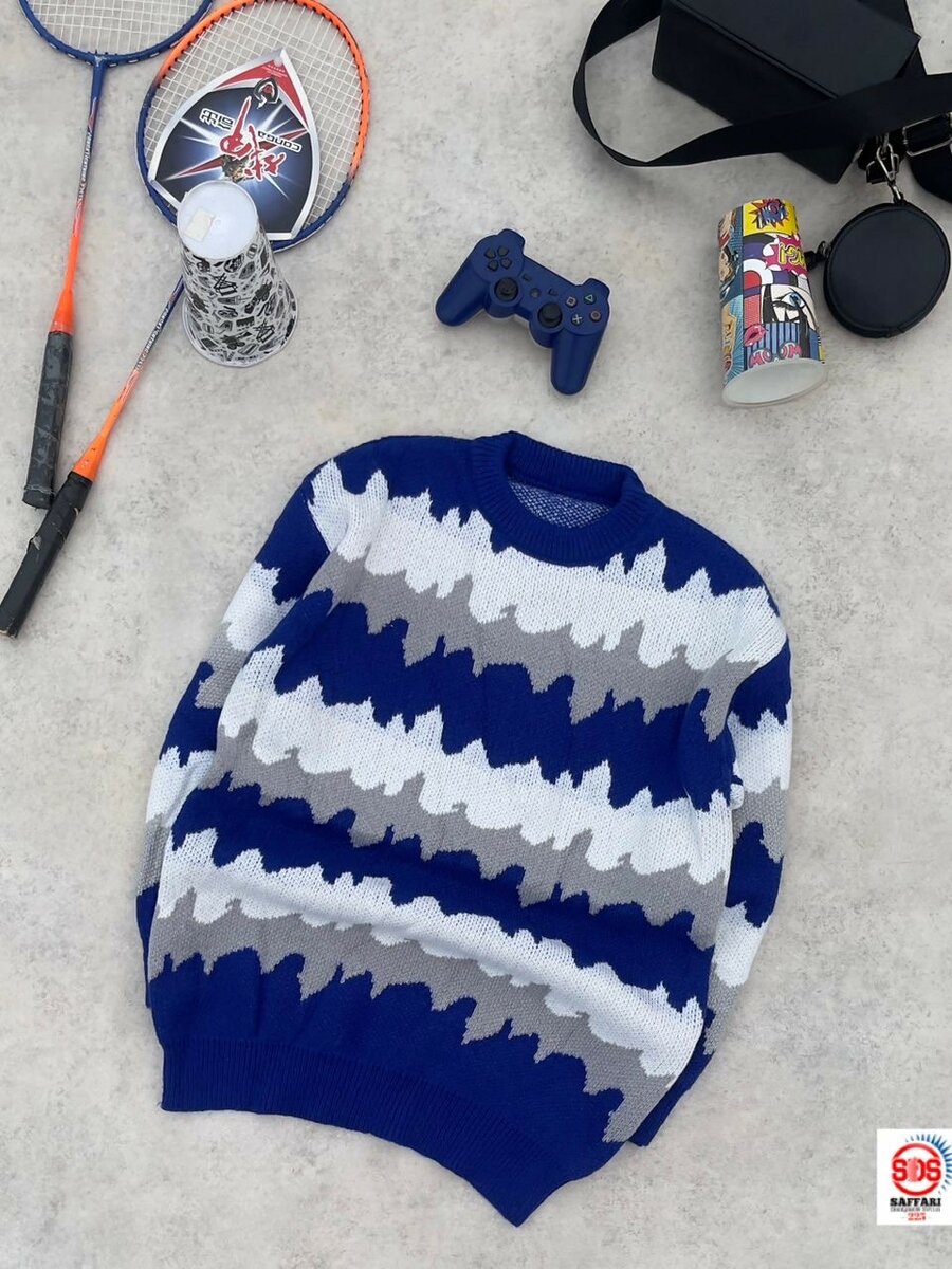 Pulls colorés à motif zigzag