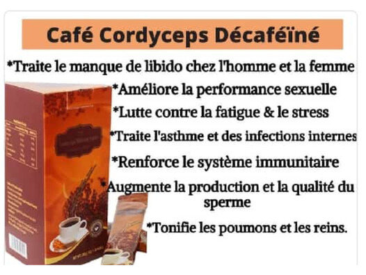 Café Cordyceps Décaféiné