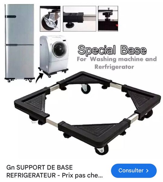 Support réglable pour électroménagers