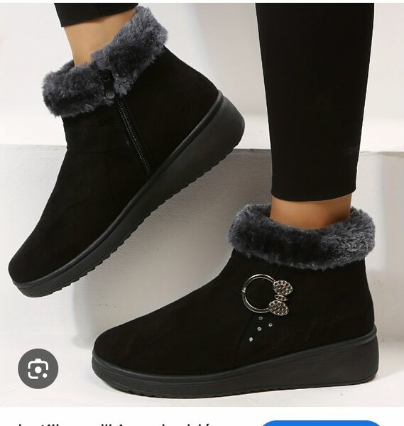 Bottes d'Hiver Noires Femme