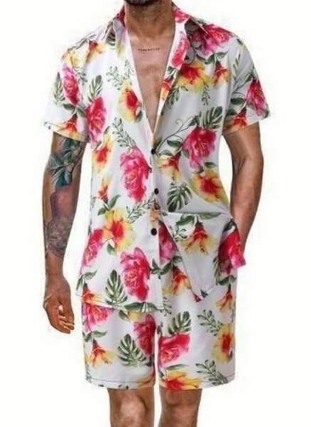 Ensemble tropical homme élégant