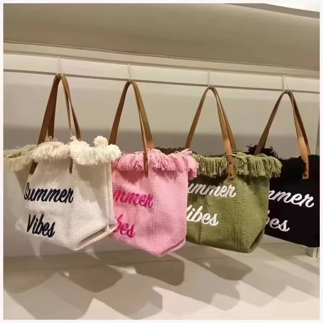 Sac en jute "Summer Vibes"