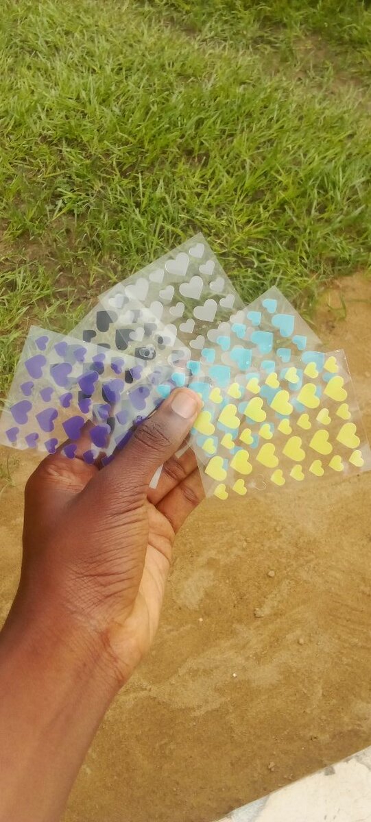 Stickers colorés en forme d'étoile