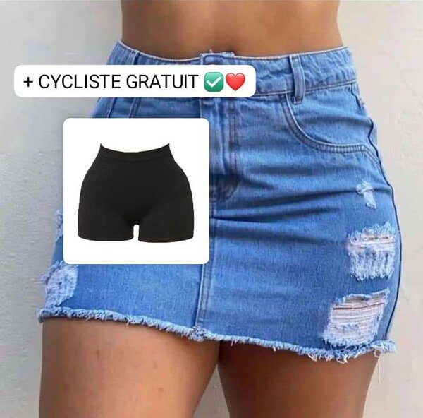 Jupe en jean décontractée