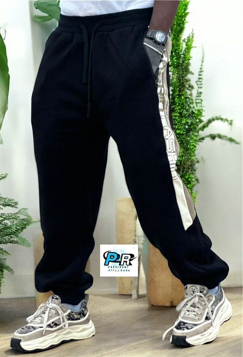 Pantalon de jogging noir homme