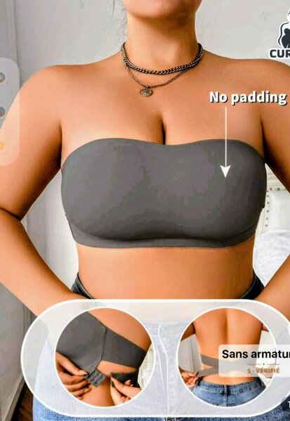 Bandeau sans armature confortable