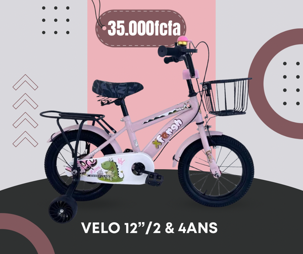 Vélo Enfant 12" avec Roulettes