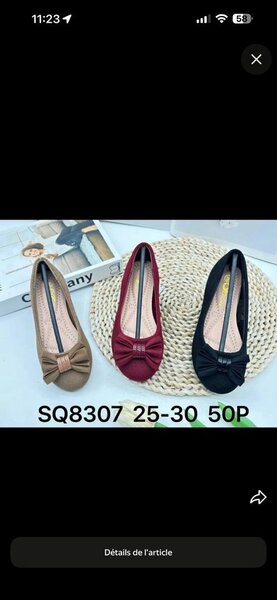 Ballerines élégantes avec nœud