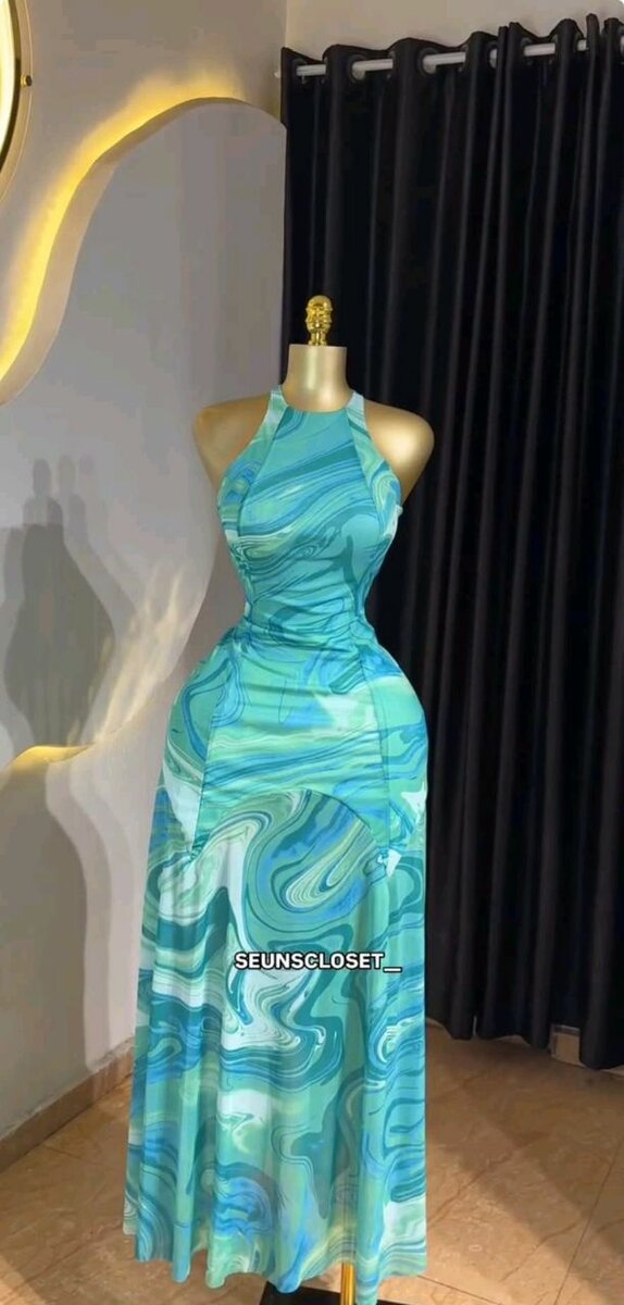 Robe longue imprimée élégante