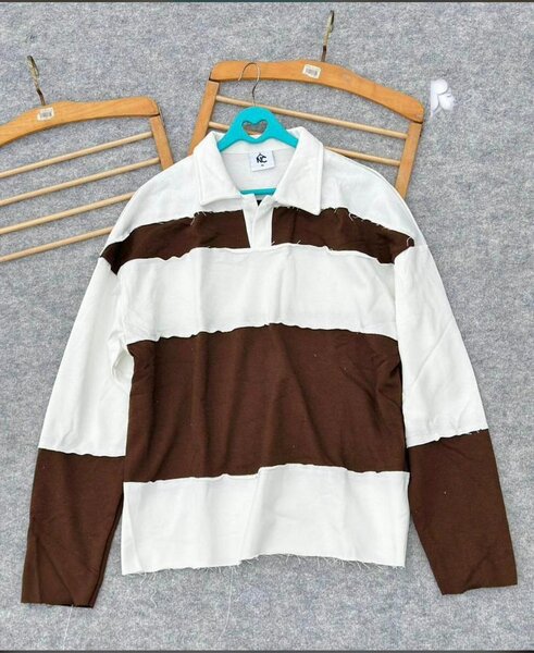 Pull-over rayé en coton