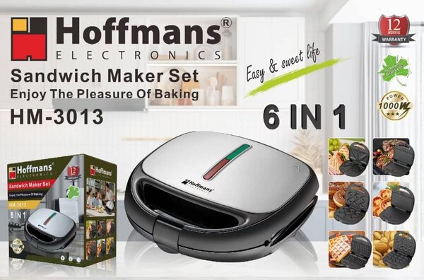 Hoffmans 6in1 sandwich maker
